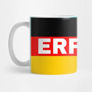 Erfurt City in German Flag Mug